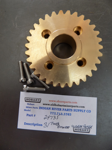 Hobart H600-60 HZ L800- 50 HZ Mixer 31 Tooth Bronze Worm Gear 00-024735